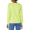 imageAmazon Essentials Womens Fleece Crewneck Sweatshirt Available in Plus SizeNeon Lime Green