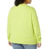 imageAmazon Essentials Womens Fleece Crewneck Sweatshirt Available in Plus SizeNeon Lime Green