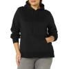 imageAmazon Essentials Womens Fleece Hooded Tunic SweatshirtBlack