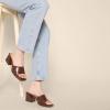 imageAmazon Essentials Womens Platform Mule SandalsBrown Faux Crocodile