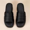 imageAmazon Essentials Womens Platform Slide On SandalBlack Satin