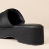 imageAmazon Essentials Womens Platform Slide On SandalBlack Satin