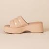 imageAmazon Essentials Womens Platform Slide On SandalBlush Patent