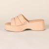 imageAmazon Essentials Womens Platform Slide On SandalBlush Patent