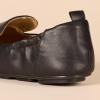 imageAmazon Essentials Womens Square Toe Soft Slip on LoaferBlack Faux Leather