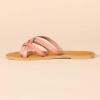 imageAmazon Essentials Womens Strappy Slide Flat SandalDusty Rose