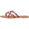 imageAmazon Essentials Womens Strappy Slide Flat SandalTan