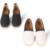imageAmazon Essentials Womens Espadrille Flats Pack of 2BlackNatural