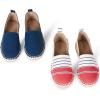 imageAmazon Essentials Womens Espadrille Flats Pack of 2DenimStripe