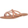 imageAmazon Essentials Womens Strappy Slide Flat SandalLight Tan