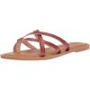 imageAmazon Essentials Womens Strappy Slide Flat SandalTan