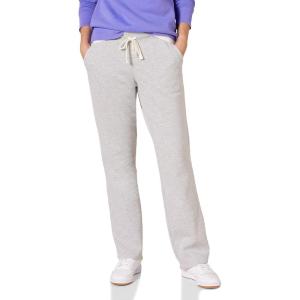 imageAmazon Essentials Straight Leg Sweatpants for Women Fleece  Available in Plus SizeLight Grey Heather