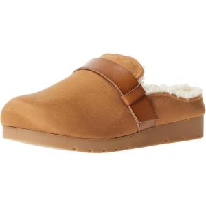 imageAmazon Essentials Womens Backless Shearling Memory Foam MuleTan Suede