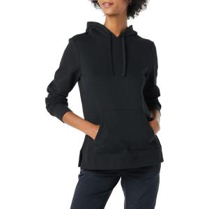 imageAmazon Essentials Womens Fleece Hooded Tunic SweatshirtBlack