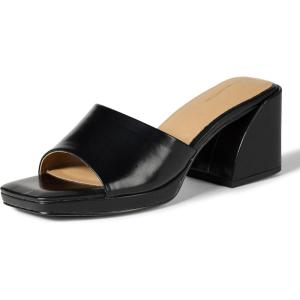 imageAmazon Essentials Womens Platform Mule SandalsBlack Faux Leather