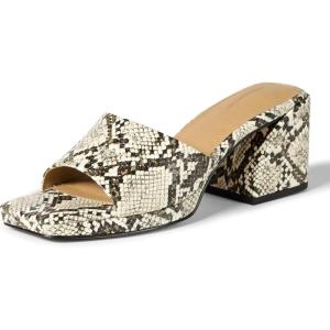 imageAmazon Essentials Womens Platform Mule SandalsGrey Faux Snakeskin