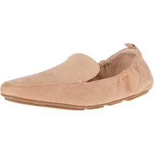 imageAmazon Essentials Womens Square Toe Soft Slip on LoaferSand Microsuede