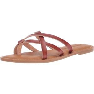 imageAmazon Essentials Womens Strappy Slide Flat SandalTan