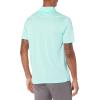 imageAmazon Essentials Mens Golf Polo Shirt Short Sleeve Dri Fit SlimFit QuickDryAqua Blue Stripe