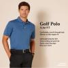 imageAmazon Essentials Mens Golf Polo Shirt Short Sleeve Dri Fit SlimFit QuickDryBlack