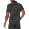 imageAmazon Essentials Mens Golf Polo Shirt Short Sleeve Dri Fit SlimFit QuickDryBlack Stripe