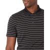 imageAmazon Essentials Mens Golf Polo Shirt Short Sleeve Dri Fit SlimFit QuickDryBlack Stripe