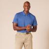 imageAmazon Essentials Mens Golf Polo Shirt Short Sleeve Dri Fit SlimFit QuickDryBlue