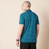 imageAmazon Essentials Mens Golf Polo Shirt Short Sleeve Dri Fit SlimFit QuickDryBlue White Mini Stripe