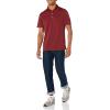 imageAmazon Essentials Mens Golf Polo Shirt Short Sleeve Dri Fit SlimFit QuickDryBurgundy