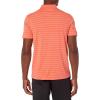 imageAmazon Essentials Mens Golf Polo Shirt Short Sleeve Dri Fit SlimFit QuickDryCoral Orange Stripe