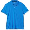 imageAmazon Essentials Mens Golf Polo Shirt Short Sleeve Dri Fit SlimFit QuickDryMetallic Blue
