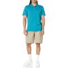 imageAmazon Essentials Mens Golf Polo Shirt Short Sleeve Dri Fit SlimFit QuickDryTeal Blue