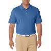 imageAmazon Essentials Mens RegularFit QuickDry Golf Polo Shirt  Discontinued ColorsBlue