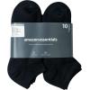 imageAmazon Essentials Womens Cotton NoShow Socks Lightly Cushioned 10 PairsBlack