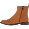 imageAmazon Essentials Womens Exterior Zip Flat Ankle BootTan Faux Suede