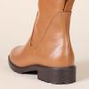 imageAmazon Essentials Womens Knee High Riding BootBlack Dark Caramel Faux Leather