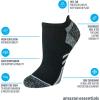 imageAmazon Essentials Womens Socks Performance Zone Cushion Athletic Tab 6 PairsBlackWhite