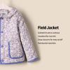 imageAmazon Essentials x Sofia Grainge Toddlers and Baby Girls Midweight Field Jacket with RuffleBlue Ivory Delicate Floral