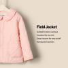 imageAmazon Essentials x Sofia Grainge Toddlers and Baby Girls Midweight Field Jacket with RufflePink