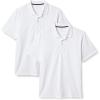 imageAmazon Essentials Mens Golf Polo Shirt Short Sleeve Dri Fit SlimFit QuickDryWhite
