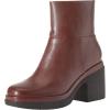 imageAmazon Essentials Womens Platform Ankle BootieBlack Oxblood