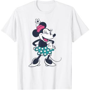 imageAmazon Essentials Disney Standing and Winking Retro Minnie TShirtWhite