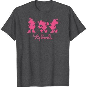 imageAmazon Essentials Mens Minnie Silhouette Trio TShirt Black SmallDark Heather Grey