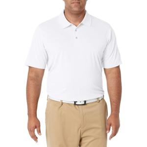 imageAmazon Essentials Mens RegularFit QuickDry Golf Polo Shirt  Discontinued ColorsWhite
