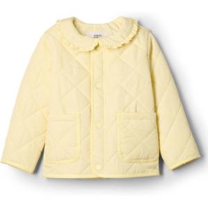 imageAmazon Essentials x Sofia Grainge Toddlers and Baby Girls Midweight Field Jacket with RuffleButter Yellow