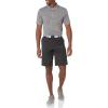 imageAmazon Essentials Mens Golf Polo Shirt Quick Dry Short SleeveMedium Grey Heather White Stripe