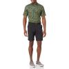 imageAmazon Essentials Mens Golf Polo Shirt Quick Dry Short SleeveOlive Hibiscus Flower