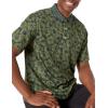 imageAmazon Essentials Mens Golf Polo Shirt Quick Dry Short SleeveOlive Hibiscus Flower