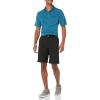 imageAmazon Essentials Mens Golf Polo Shirt Quick Dry Short SleeveTeal Blue White Stripe