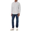 imageAmazon Essentials Mens Long Sleeve Shirts Casual  RegularFit Pocket OxfordGrey